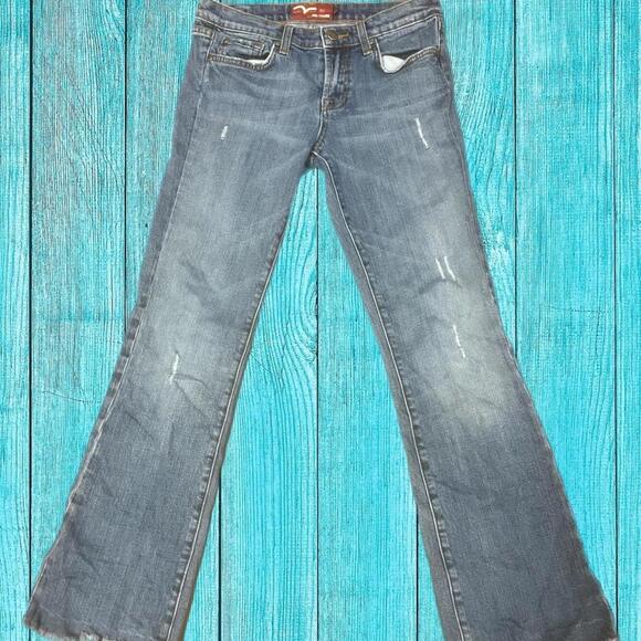 Vigoss Women's Blue and Navy Jeans - Picture 1 of 4